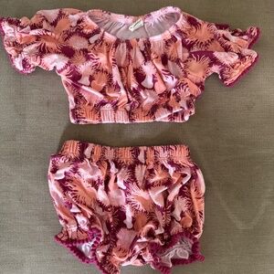 Kate Quinn baby matching set summer crop top and short
